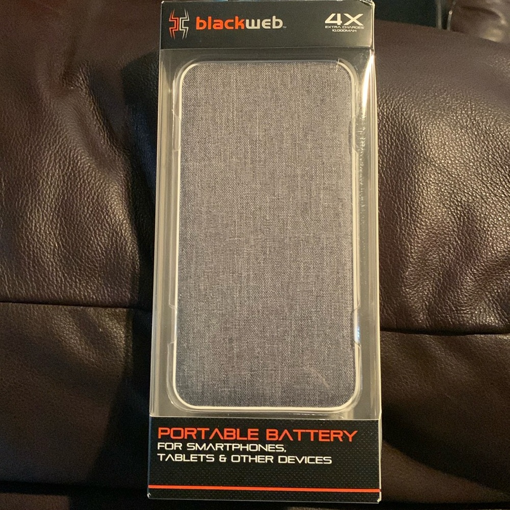 Blackweb portable battery, new in box, charger only